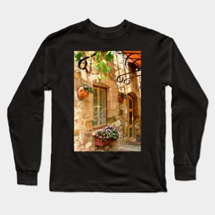 A quiet courtyard Long Sleeve T-Shirt